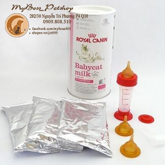 Royal Canin - Babycat Milk - Sữa Bột Dinh Dưỡng Cho Mèo Con 100g (hộp 300g tặng kèm bình sữa)