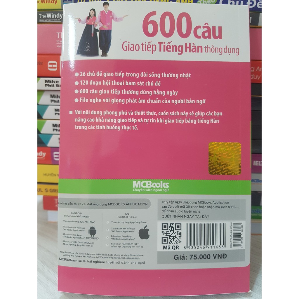 Sách - 600 Câu giao tiếp tiếng Hàn thông dụng