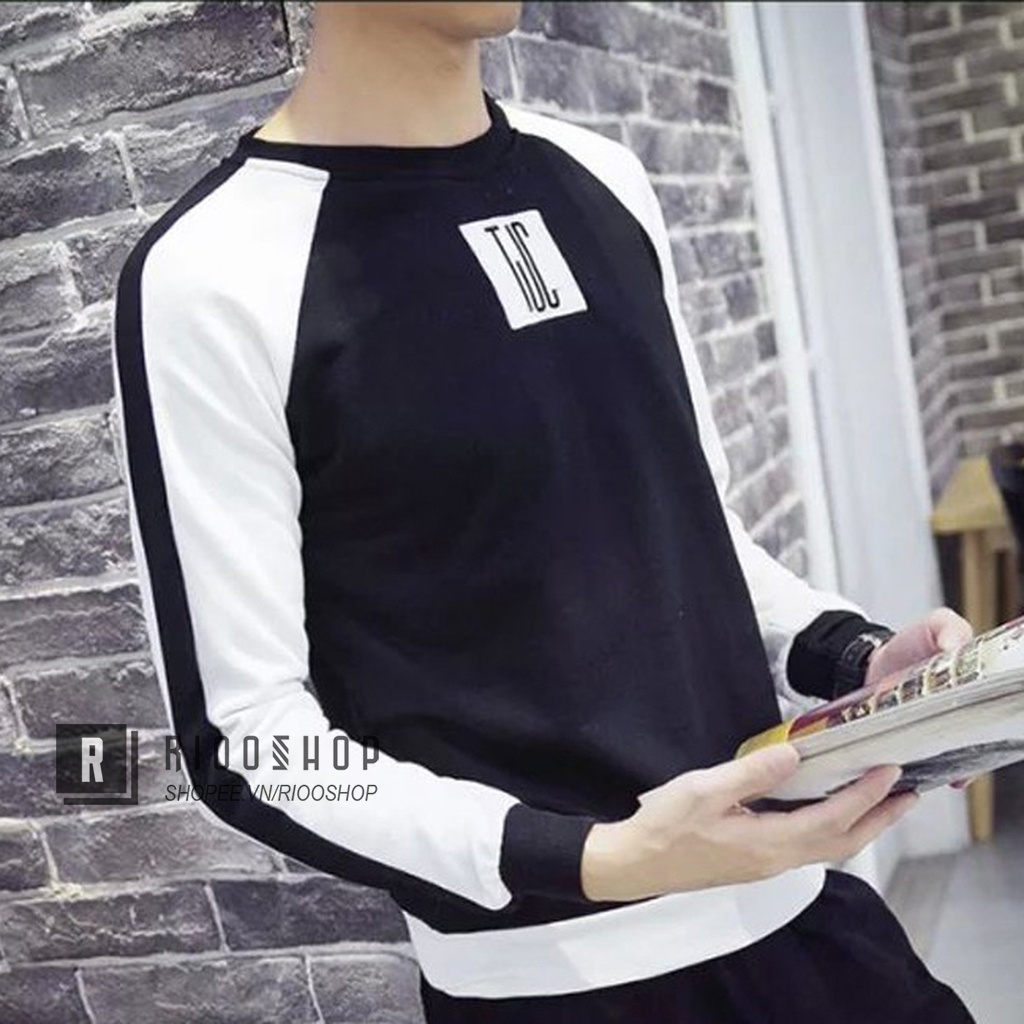 Áo thun nam tay dài hàn quốc ijc RKL027- áo phông nam dài tay đẹp Riooshop | BigBuy360 - bigbuy360.vn