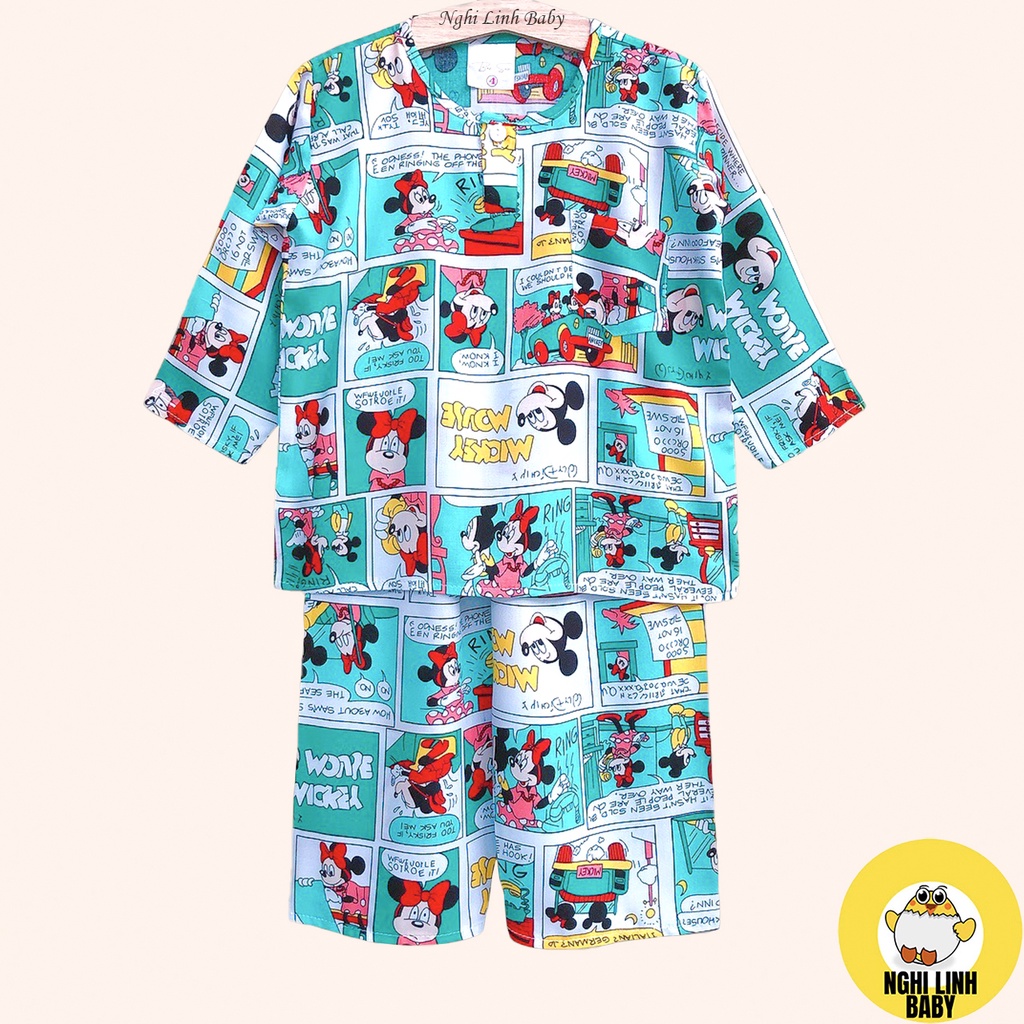 Đồ bộ tole cho bé trai kiểu tay dài quần dài có cân nặng từ 8-36kg - Nghi Linh Baby