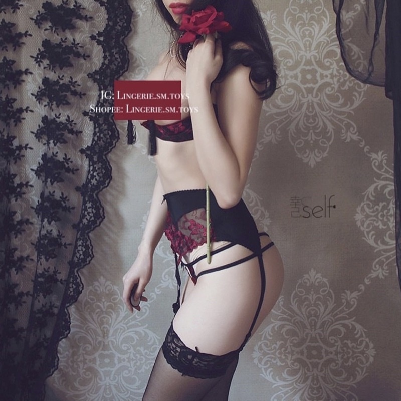 Nội Y Ren Hoa Thêu Nổi Bật Quyến Rũ | FLOWERS OPEN CUP BRA SET | Cosplay Sexy Bigsize | Nội Y Bigsize