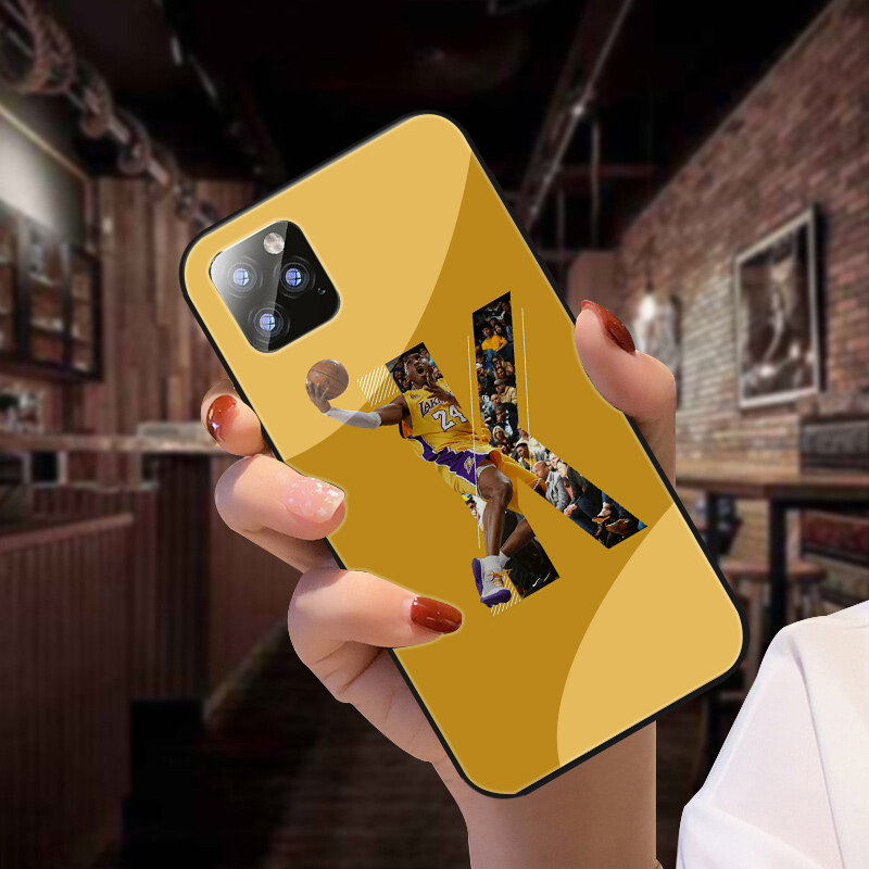 2021 Gift Phone case iPhone 11 12 Mini Pro Max Glass case Kobe