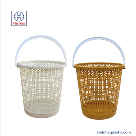Sọt rác hoa đồng tiền 5147 Giỏ nhựa có quai