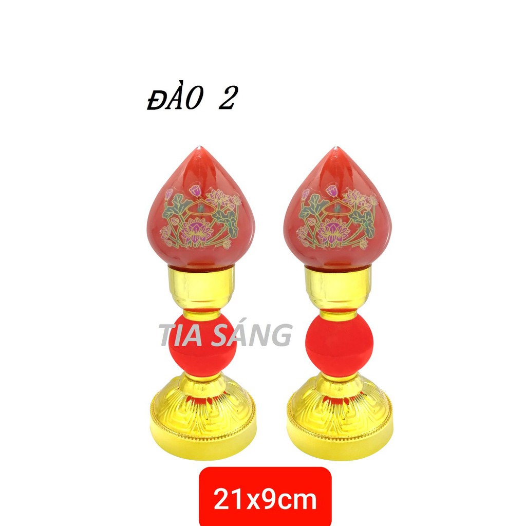 Đèn Thờ Đào / Đào Sen Tia Sáng (Cao Cấp)