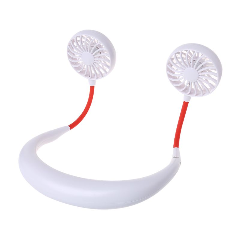 Quạt Làm Mát Mini Đeo Cổ Rảnh Tay Có Cổng Sạc USB