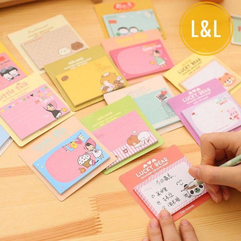 [VPPĐỒNG GIÁ 5K]Giấy note sticky dễ thương 7,5x5cm