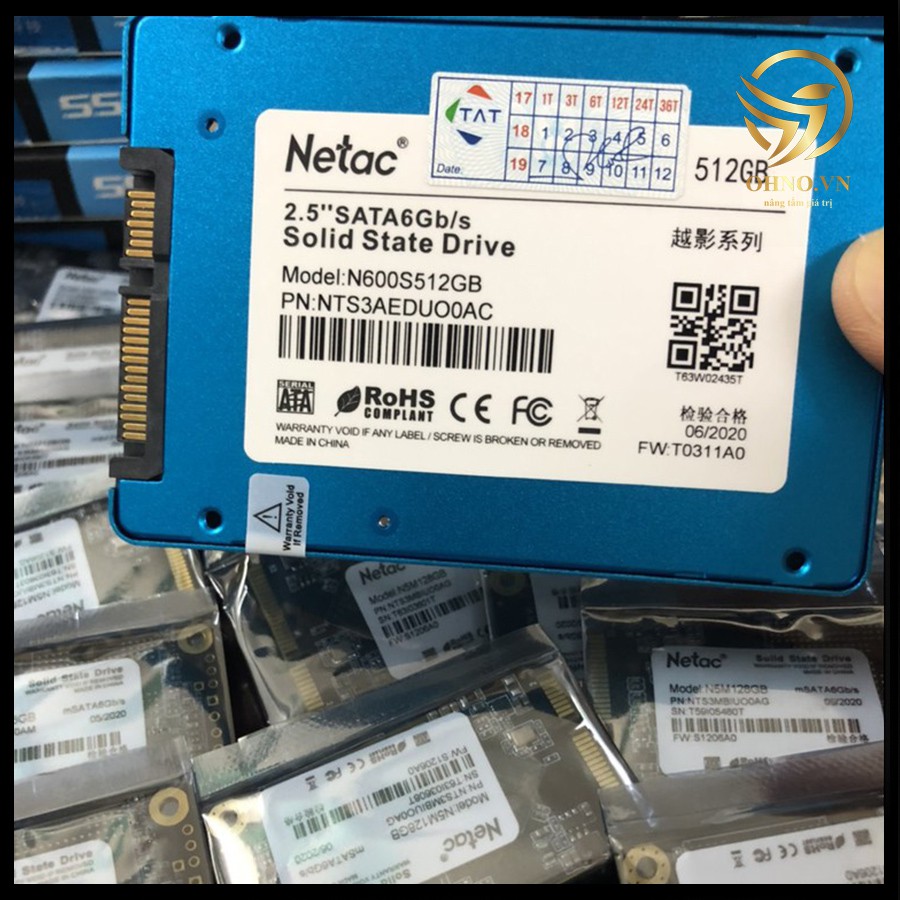 Ổ Cứng SSD NETAC 120GB 128GB 256GB 512GB Ổ Cứng Máy Tính PC Laptop 2.5inch Cổng SATA3 6Gb/s - OHNO VIỆT NAM | BigBuy360 - bigbuy360.vn