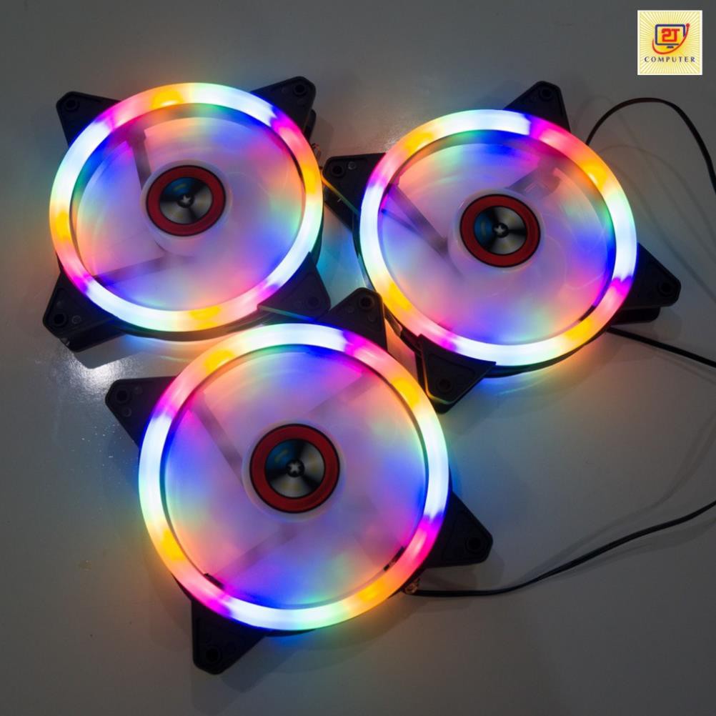 Quạt Tản Nhiệt, Fan Led RGB WM Star V8 - Cắm thẳng trực tiếp không cần bộ điều khiển - Máy Tính Báo Hồng