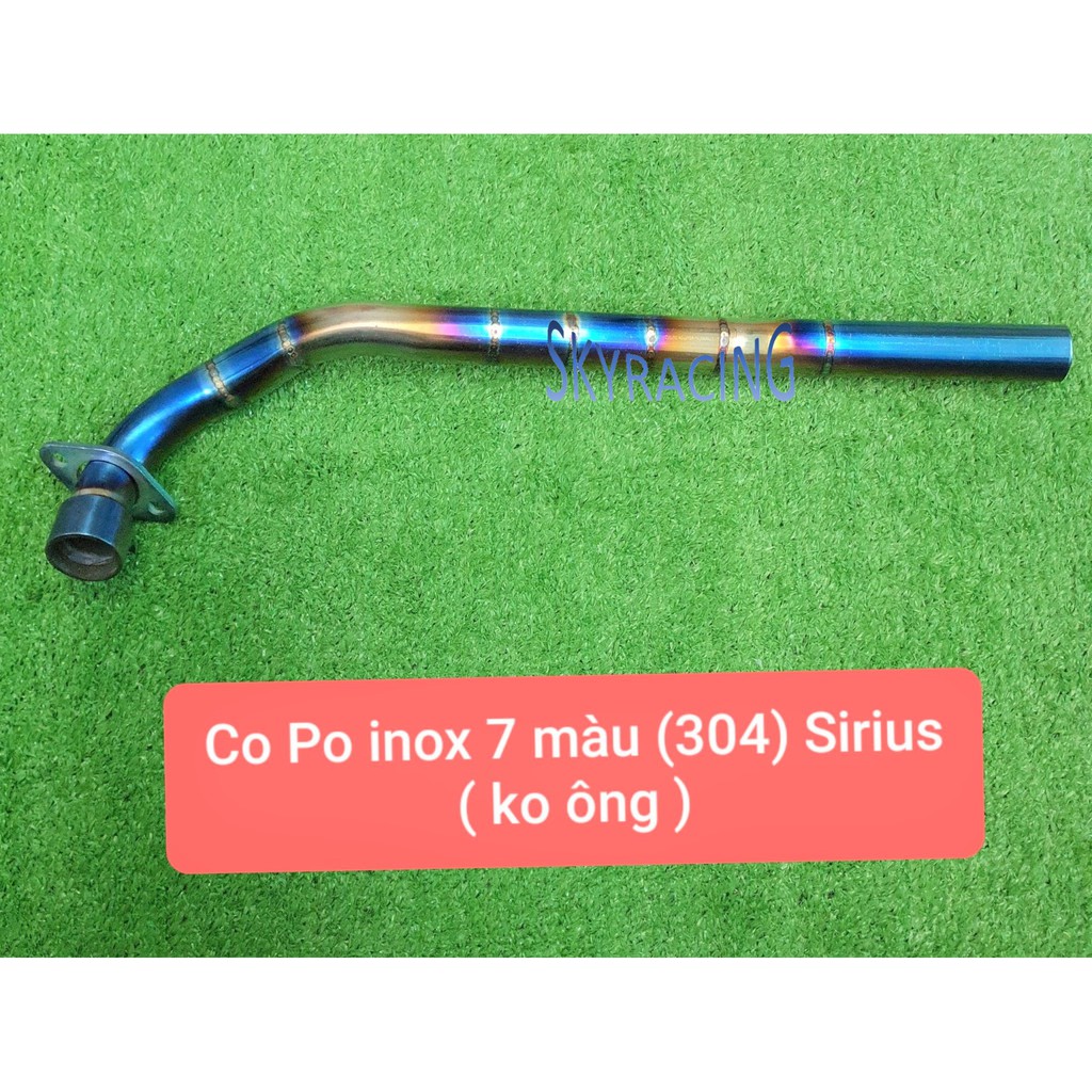 Cổ pô inox 304 lên màu dành cho dòng xe Sirius