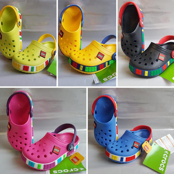 Giày Sandal Crocs Màu Vàng Hồng C10-11 28-29 Cho Bé
