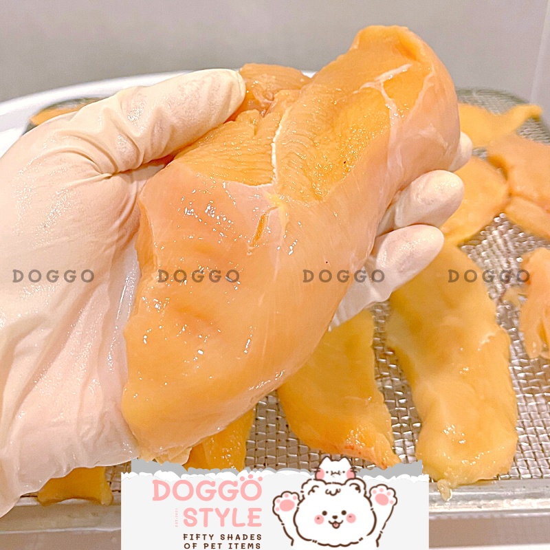 Treat Bánh Thưởng Cho Chó Mèo Phi Lê Gà Sấy Khô DOGGO Homemade Không Chất Bảo Quản 100G / Thức Ăn Cho Chó Thú Cưng