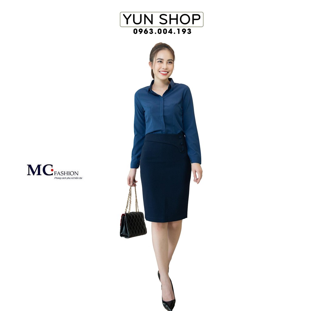 Áo sơ mi dài tay công sở - MC Fashion A0198 màu tím than