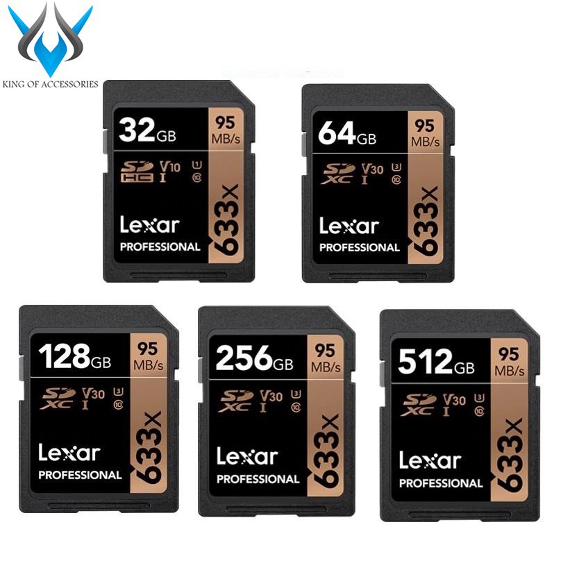 Thẻ Nhớ SDHC Lexar Professional 633x 32GB UHS-I U1 V10 95MB/s (Vàng)