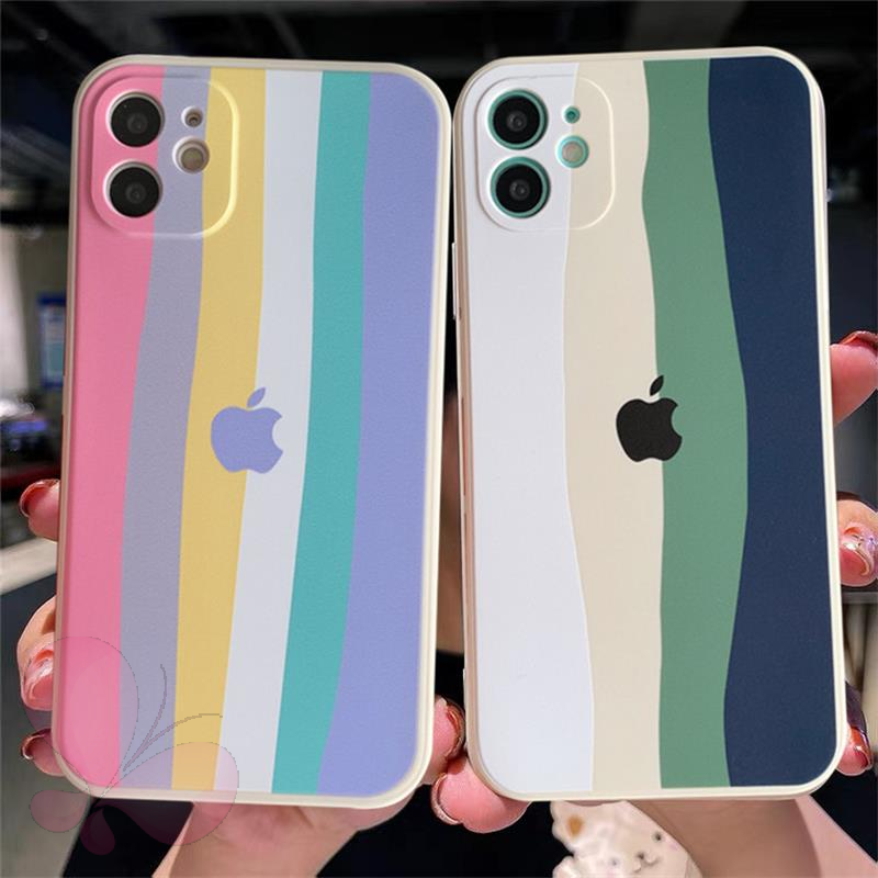 Ốp Lưng Mềm Màu Cầu Vồng Cho Iphone 7 8 Plus 11 12 Iphone X Xr Xs Max 6 6s 11 12 Pro Max Se 2020