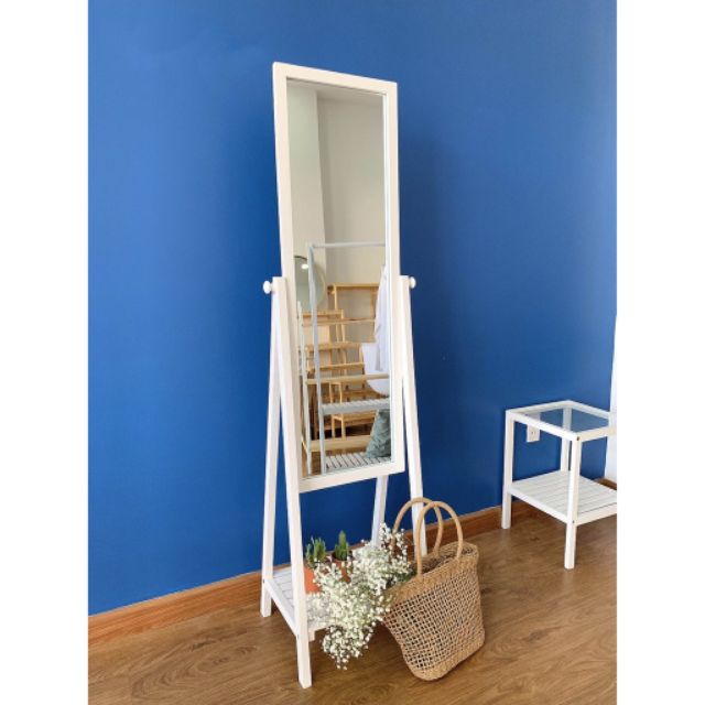 GƯƠNG ĐỨNG PHỐI KỆ MÀU TRẮNG