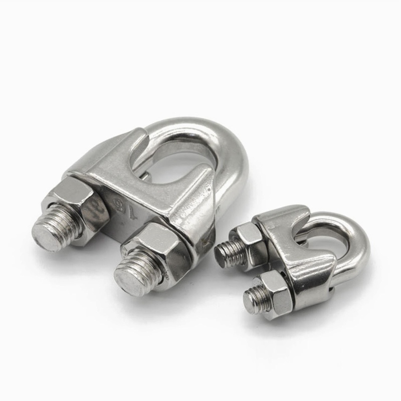 Kẹp Dây Cáp Hình Chữ U Bằng Thép Không Gỉ M2 / 3 / 4 / 5 / 6 / 8 / 10 / 12 / 14 / 16 Mm