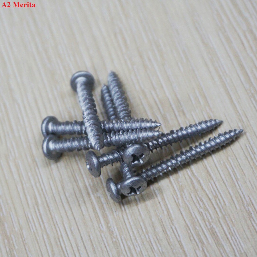 Combo Vít bê tông 4mm đầu dù P438 & Mũi khoan tường 3.5mm đuôi lục giác Unika (Không cần tắc kê nhựa)