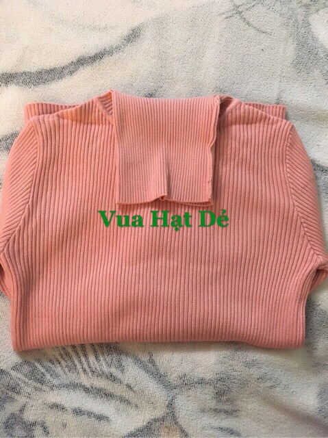 Áo len lông cừu mềm mại cổ cao hàng Qc cao cấp