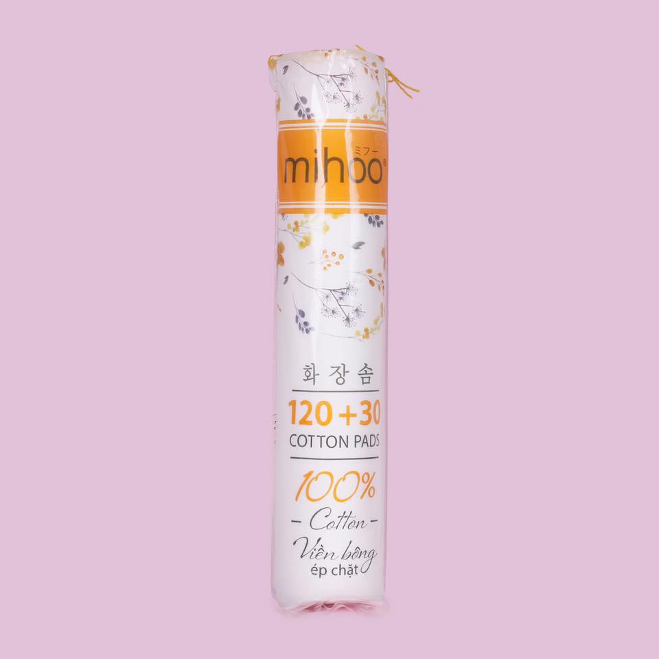 BÔNG TẨY TRANG MIHOO KOKIMI CHÍNH HÃNG 150 200 Miếng