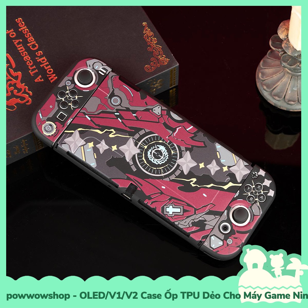 [Sẵn VN - Hỏa Tốc] Oled/V1/V2 Case Ốp Nhựa TPU Dẻo Cho Máy Game Cầm Tay Nintendo Switch Phong Cách Game Xenoblade 3