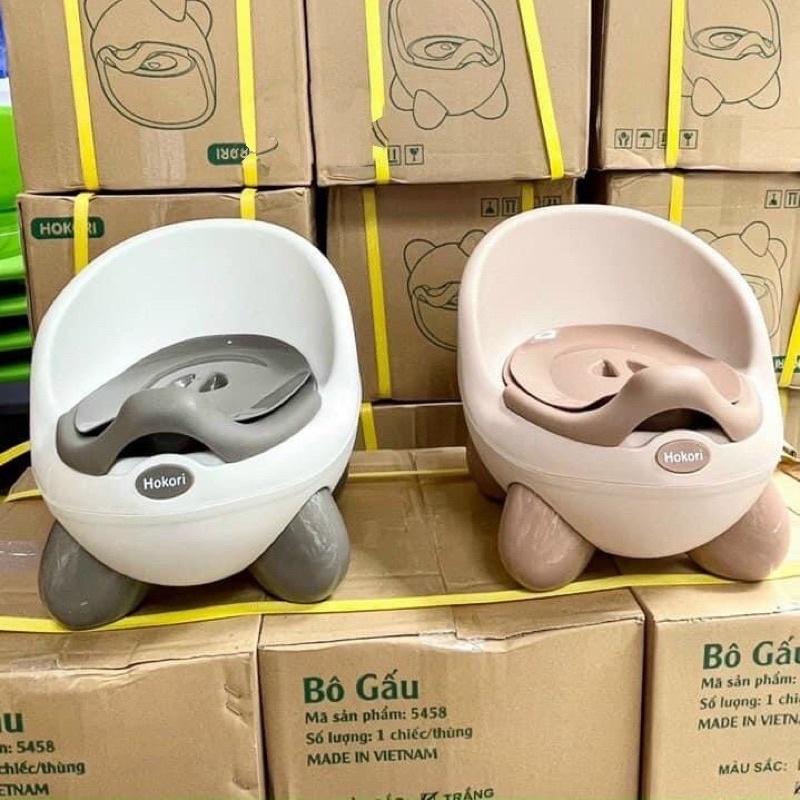 Bô Vệ Sinh Hình Gấu Hokori Cho Bé - kèm ảnh thật