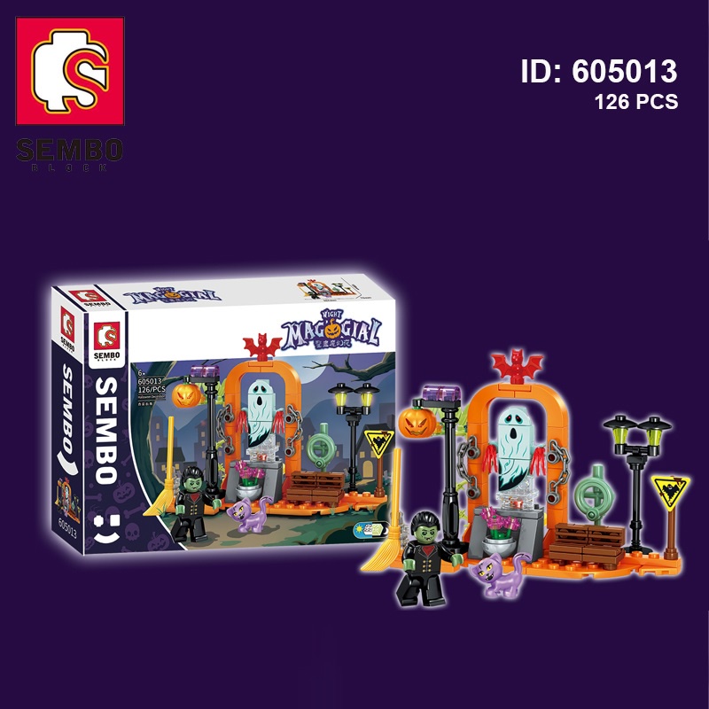 Bộ đồ chơi lắp ráp-Đồ chơi lắp ghép haloween night magic