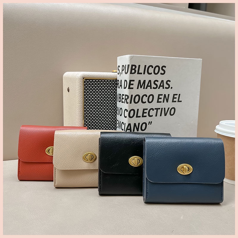 Ví nữ mini đựng thẻ cầm tay card holder da nhiều ngăn cao cấp W192 Micocah chính hãng