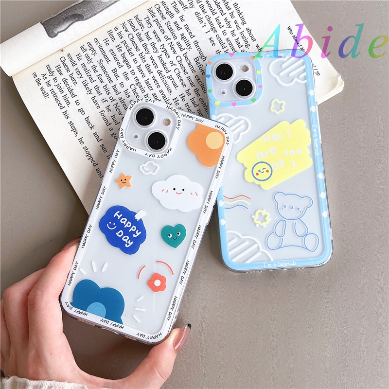 Ốp Điện Thoại Mềm Họa Tiết Hoạt Hình Phong Cách Hàn Quốc Cho iphone 13 / 12pro / 11 / xs / XR / 8Plus