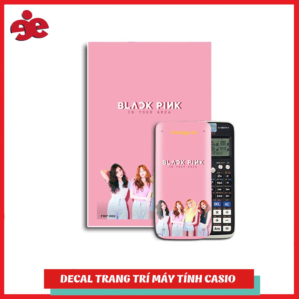 Decal trang trí máy tính Casio/Vinacal Fans BlackPink 002