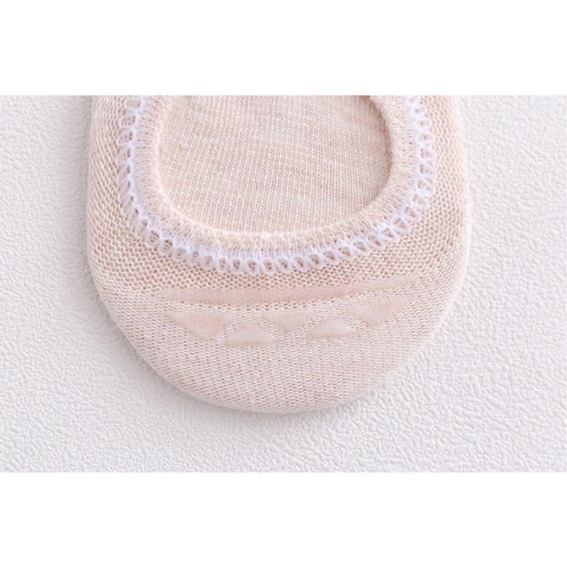 Đôi tất chân FHYL chất liệu cotton lưới màu trơn thời trang cho nữ