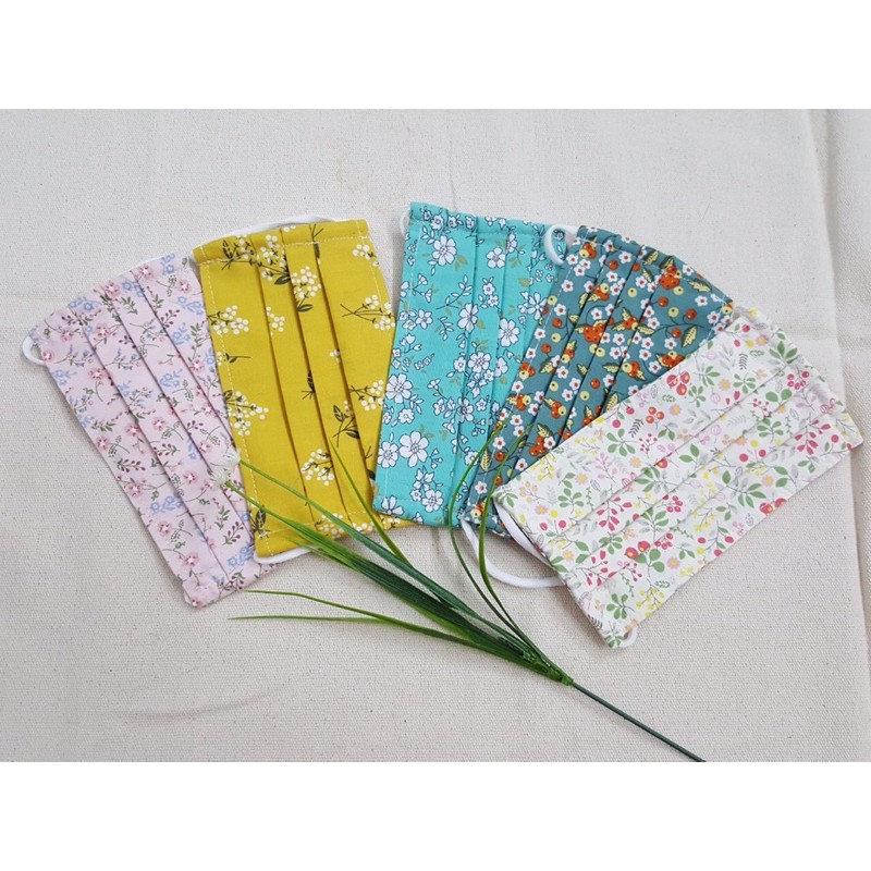 Khẩu Trang Handmade 🍒Phuonglinh06🍒 Vải Thô Cotton 2 Lớp Nhiều Họa Tiết