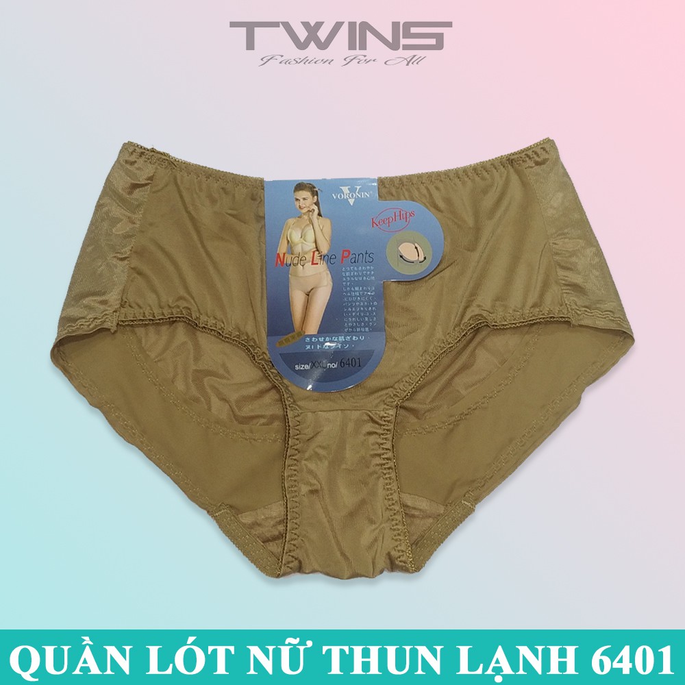 Quần lót nữ thun lạnh trơn cao cấp Voronin 6401 dạng cạp cao nâng mông ôm bụng chất thun mềm mịn size từ 55kg-65kg