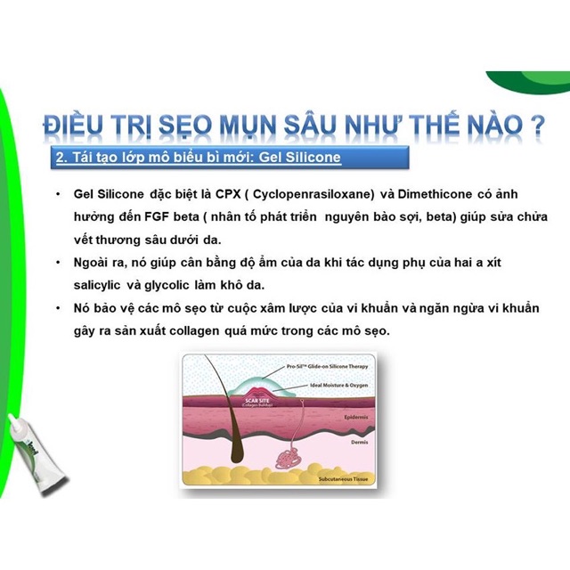 GEL SẸO MỤN, SẸO RỖ ACNESIL TUÝP 10gr