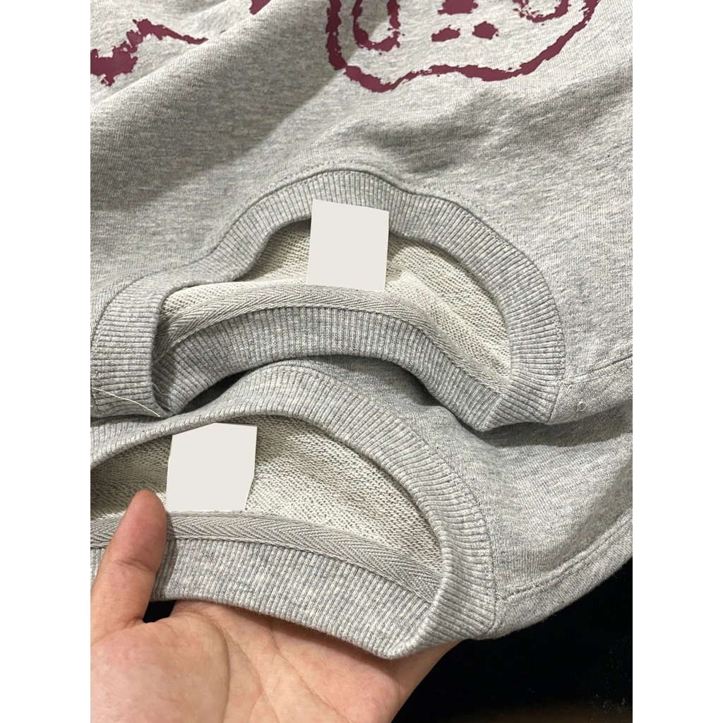 ZHELIHANGFEI Áo Thun Tay Dài Cổ Tròn Họa Tiết Hoạt Hình Theo Phong Cách Preppy Retro Mỹ