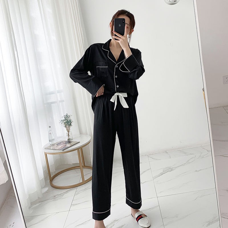 Bộ Đồ Ngủ Dài Tay Xinh Xắn Dành Cho Nữ 2020