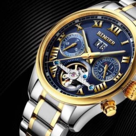 SHOPEE TRỢ GIÁ Đồng hồ nam cơ lộ máy chính hãng Binger mã BG02