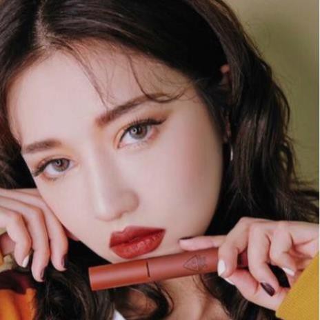 Son kem lì 3CE Velvet Lip Tint màu 01 Private - Gạch Nâu Đỏ