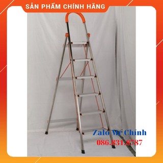 [ GIÁ SẬP SÀN ] Thang nhôm ghế gia đình 6 bậc, Chiều cao sử dụng : 147 cm - Bảo hành 24 tháng [ SẴN HÀNG ].. MỚI 100%