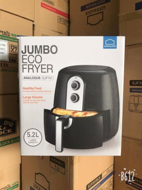 Nồi chiên không dầu Lock&amp; Lock 5.2 lít cơ EJF151BKL