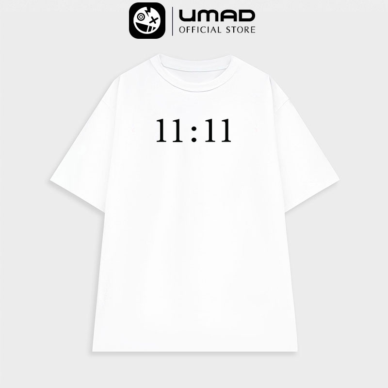 Áo Thun Oversize UMAD mẫu SỐ 11:11 Unisex form rộng tay lỡ phong cách Ulzzang năng động nhiều màu cá tính hot trend