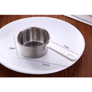 Stainless steel measuring cup spoon four-piece scale cup