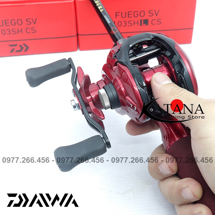 Máy câu ngang Daiwa Fuego SV 103SH/SHL CS