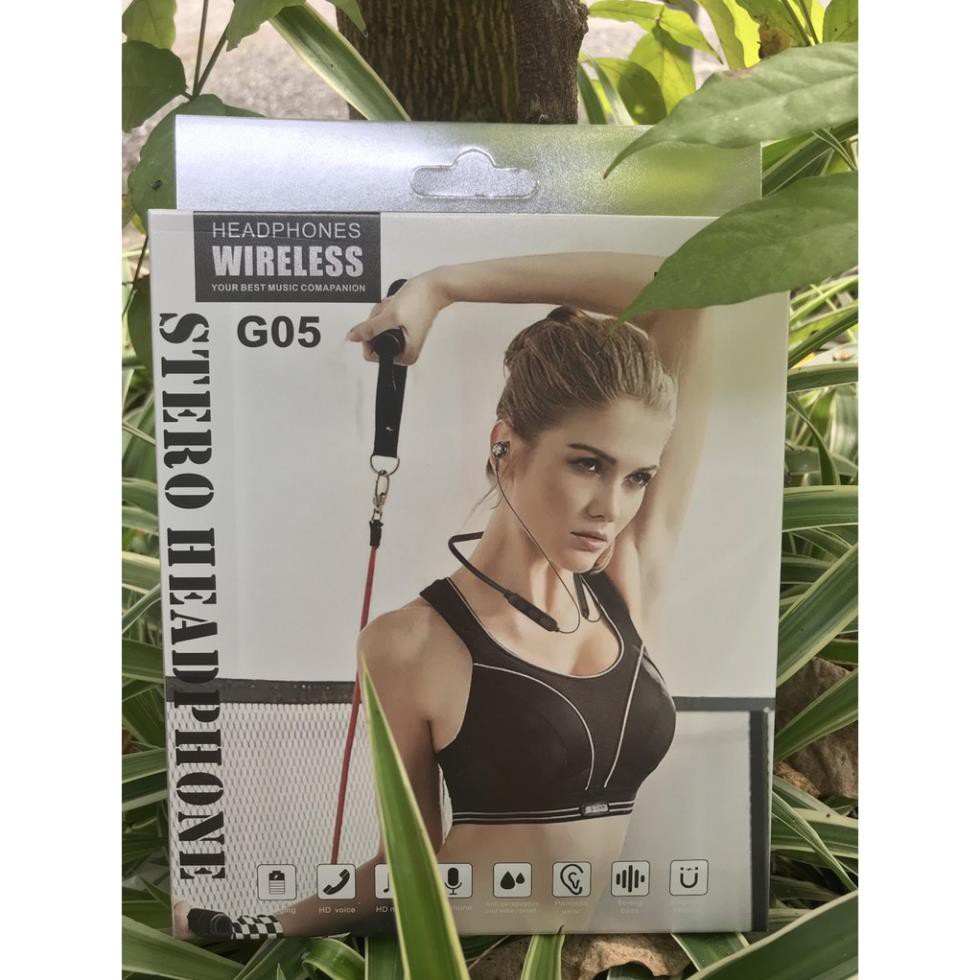 [BÁN CHẠY - FREESHIP] Tai nghe thể thao không dây G05 chính hãng, Tai nghe quàng cổ Bluetooth PIN TRÂU | BigBuy360 - bigbuy360.vn