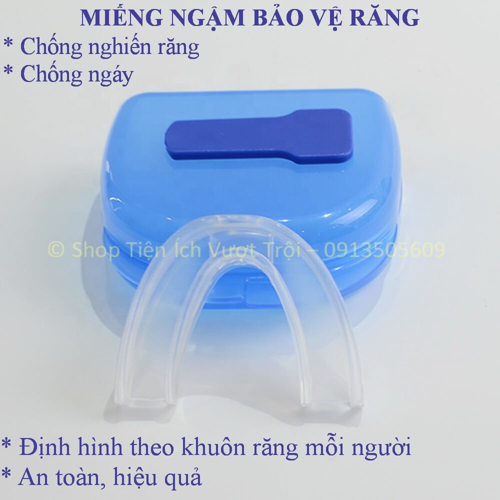 Miếng ngậm 3 trong 1, chống nghiến răng, chống ngáy, thiết bị bảo vệ hàm răng khi chơi thể thao-Shop Tiện Ích Vượt Trội