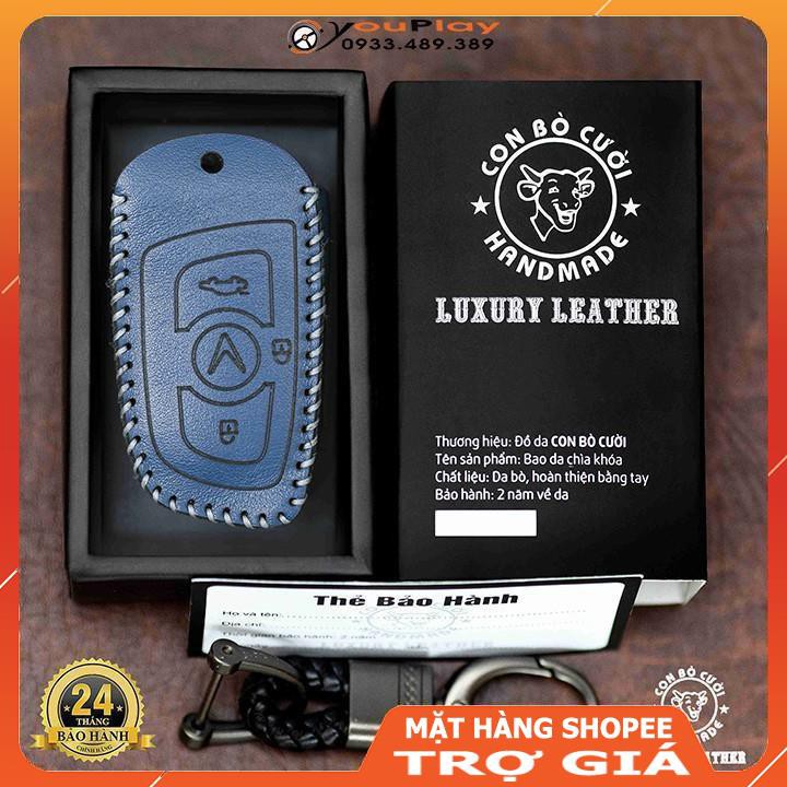 Bao da Chìa khoá Ô tô Vinfast Lux a, Lux sa, Fadil... bọc chìa khoá ô tô da, bảo vệ chống xước, va đập