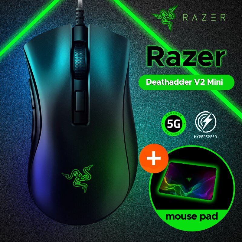 Chuột chơi game Razer Deathadder V2 Mini 8500dpi 3359 nhạy bén và chất lượng cao