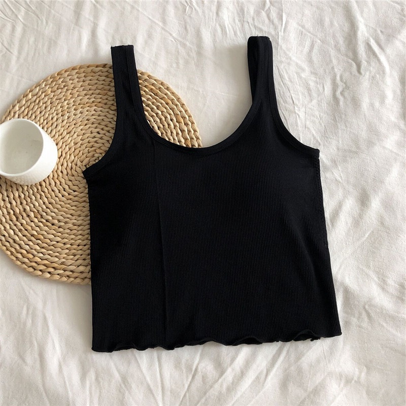 Áo tank top SUXI màu sắc đơn giản dễ phối đồ thời trang mùa hè dành cho nữ