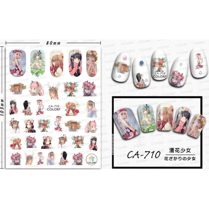 STICKER DÁN MÓNG HÌNH NGƯỜI