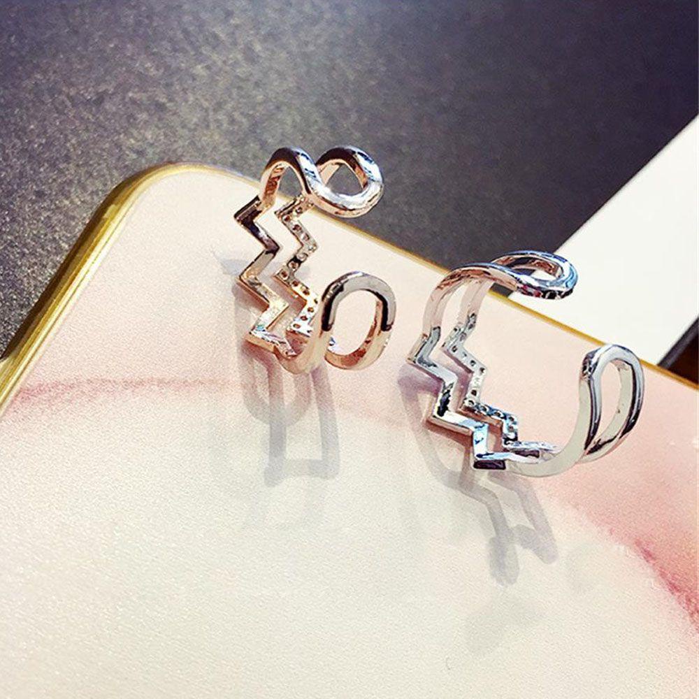 Nhẫn Gợn Sóng SUMU SUMU|Nhẫn Hở Đính Đá Nhiều Màu Sắc Hợp Thời Trang