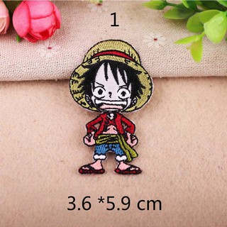 Sticker Ủi Thêu Hình Nhân Vật Hoạt Hình One Piece
